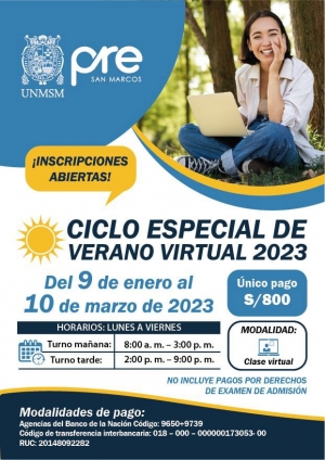 CICLO ESPECIAL VERANO VIRTUAL 2023