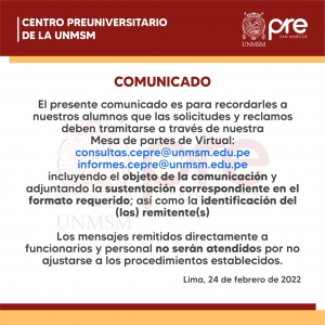 COMUNICADO