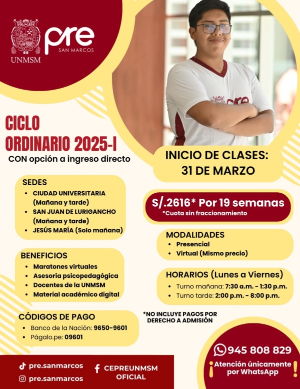 CICLO ORDINARIO 2025-I