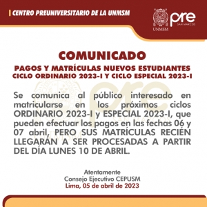 COMUNICADO