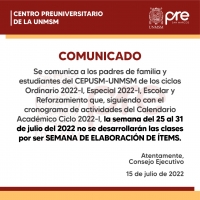 COMUNICADO