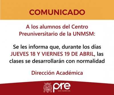 COMUNICADO