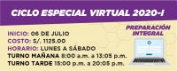 CICLO ESPECIAL VIRTUAL 2020-I