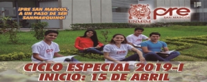 MATRICULA CICLO ESPECIAL 2019-I