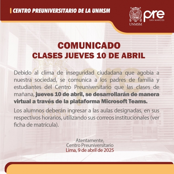COMUNICADO