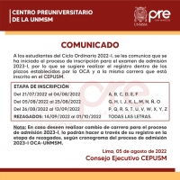 COMUNICADO