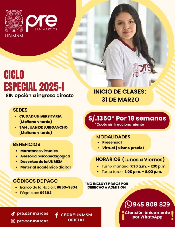 CICLO ESPECIAL 2025-I