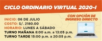 CICLO ORDINARIO VIRTUAL 2020-I