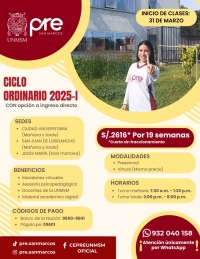 CICLO ORDINARIO 2025-I