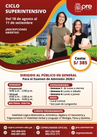 CICLO SUPERINTENSIVO PRESENCIAL