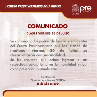 COMUNICADO