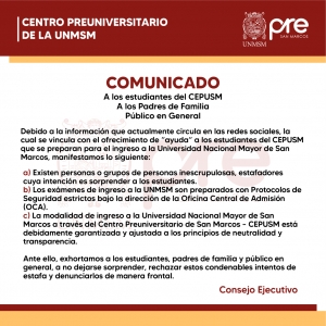 COMUNICADO