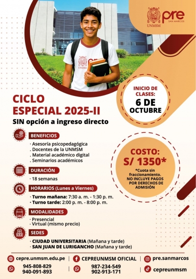 CICLO ESPECIAL 2025-II