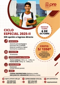 CICLO ESPECIAL 2025-II