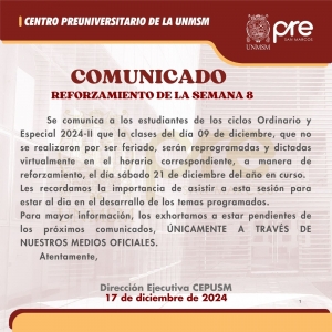 COMUNICADO