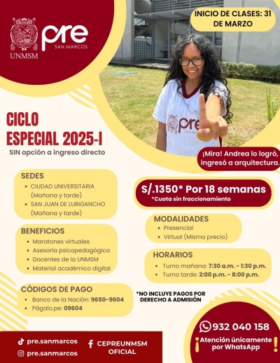 CICLO ESPECIAL 2025-I