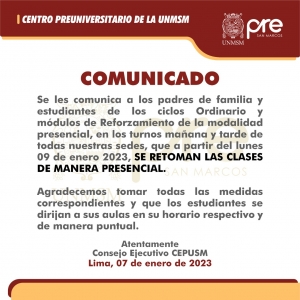 COMUNICADO