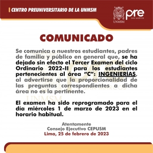 COMUNICADO