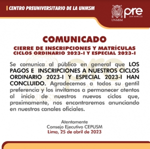 COMUNICADO