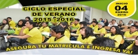 MATRICULA CICLO ESPECIAL VERANO 2015-2016