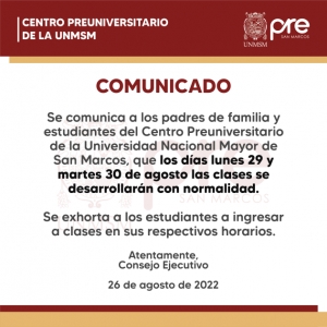 COMUNICADO