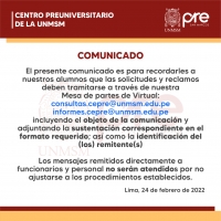 COMUNICADO