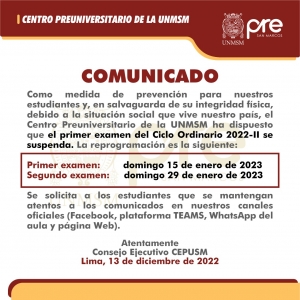 COMUNICADO