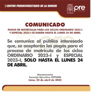 COMUNICADO