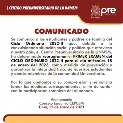 COMUNICADO