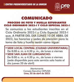 COMUNICADO