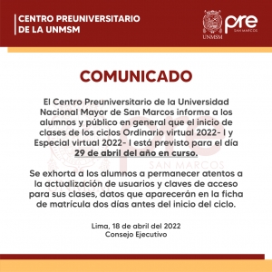 COMUNICADO