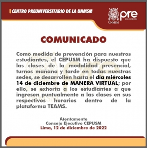 COMUNICADO