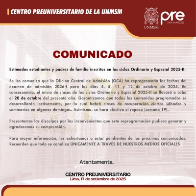 COMUNICADO
