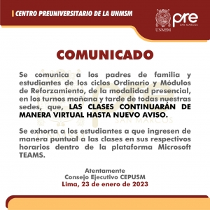 COMUNICADO