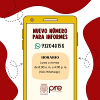 NUEVO NÚMERO PARA INFORMES