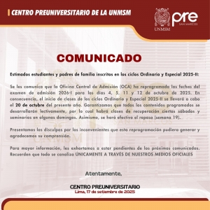 COMUNICADO