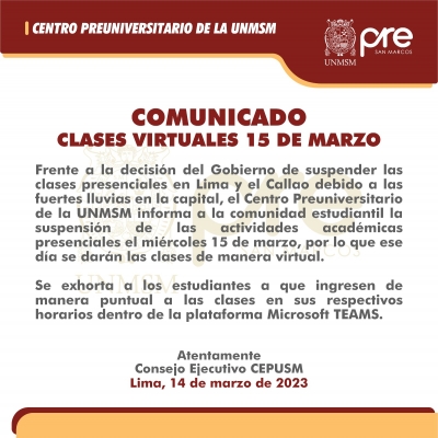 COMUNICADO