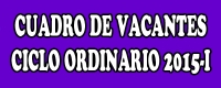 CUADRO  DE VACANTES