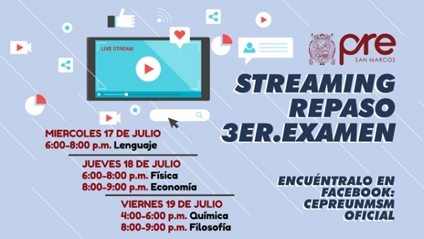 STREAMING REPASO TERCER EXAMEN