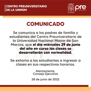 COMUNICADO